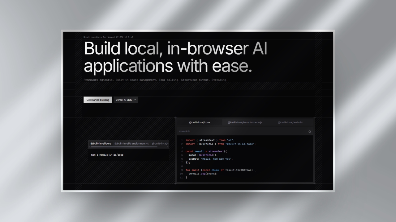 Browser AI model providers